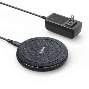Anker -  PowerWave II 15W Qi Wireless Charging Pad (w Black